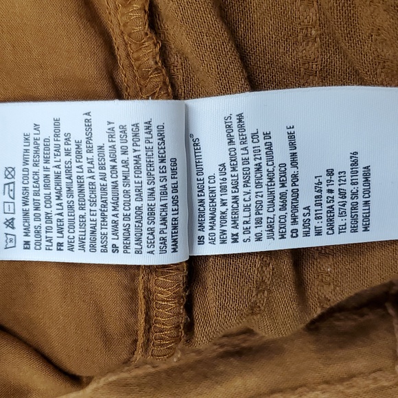 SZ. XL/TG/EXG WOMEN'S AMERICAN EAGLE SQUARE NECK 3/4" SLEEVE PEASANT TOP - Picture 4 of 7